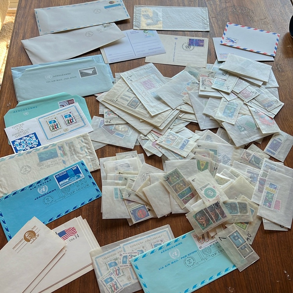 Huge United Nations stamp collection first day issue more 60s 70s